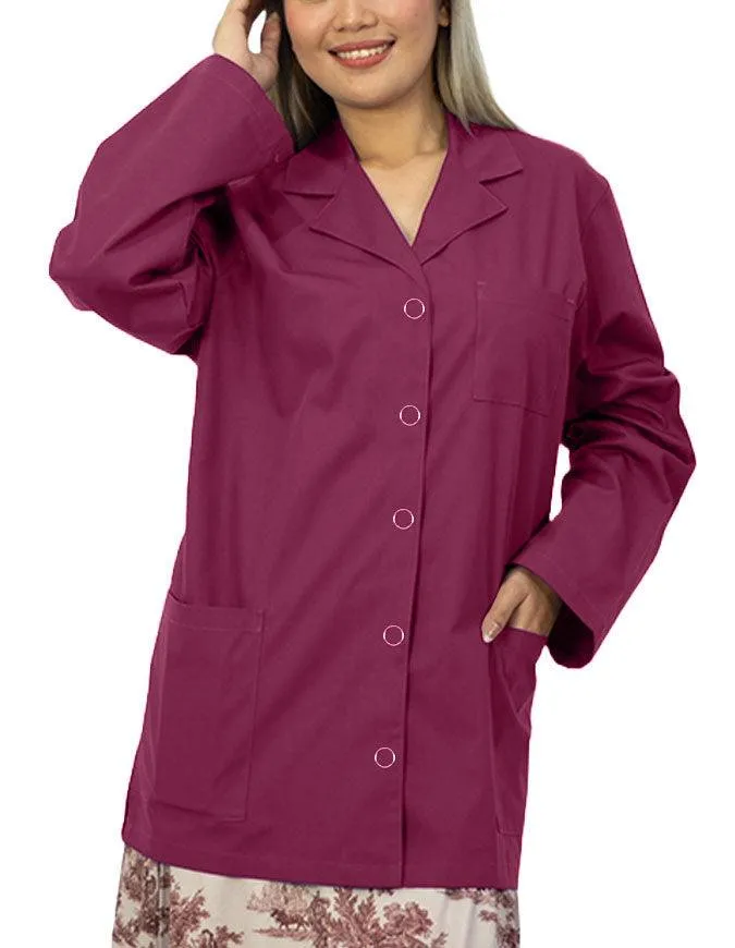 Panda Uniform Women's 32 Inch Snap Front Lab coat