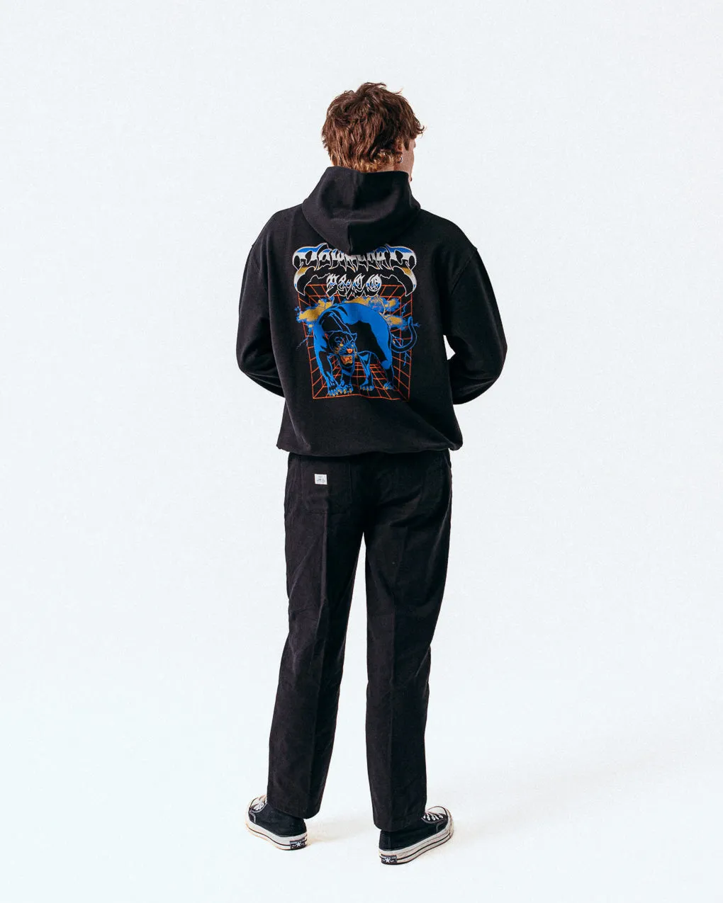 Panther Portal Download Hoodie - Washed Black