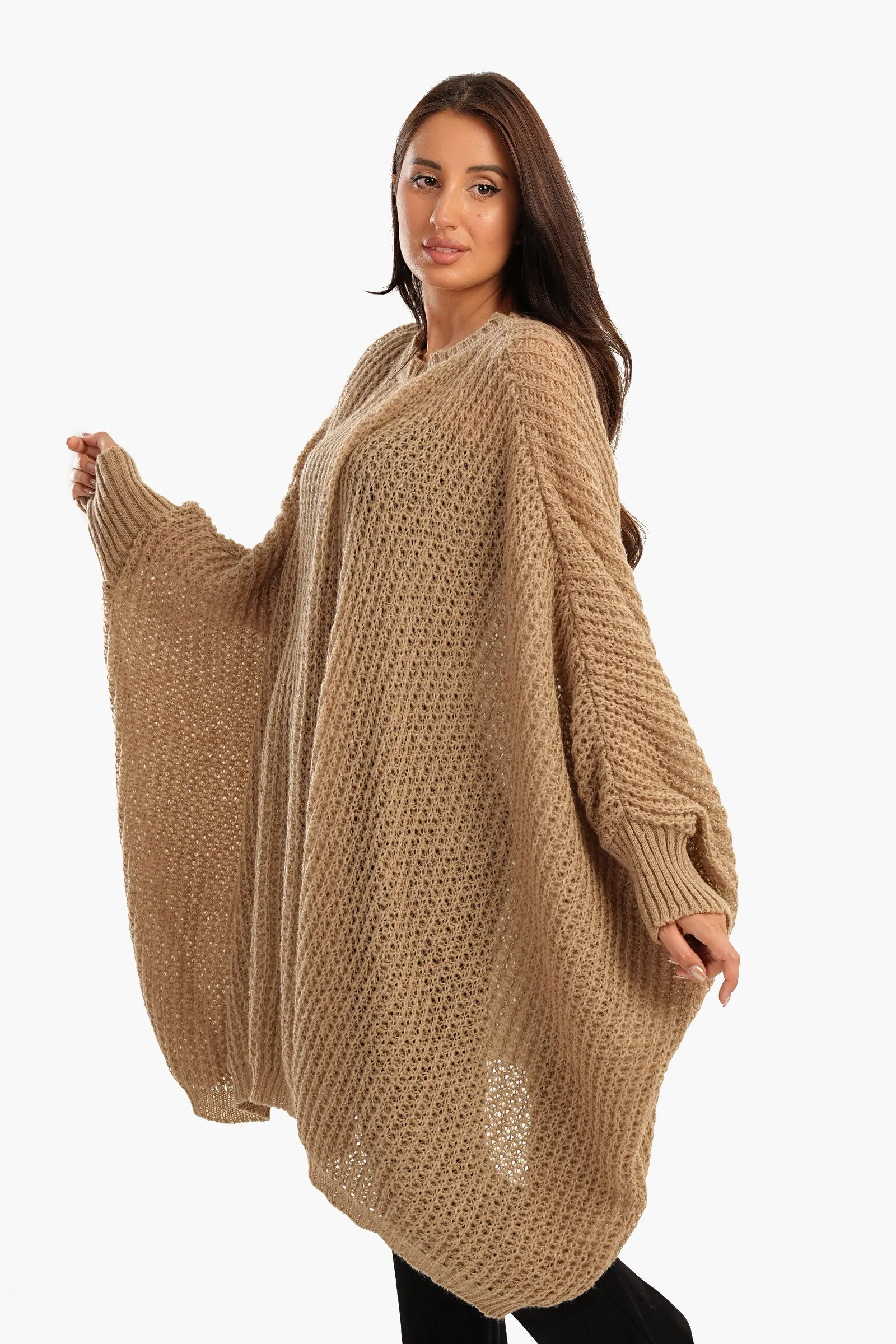 Poncho with Closed Cuffs