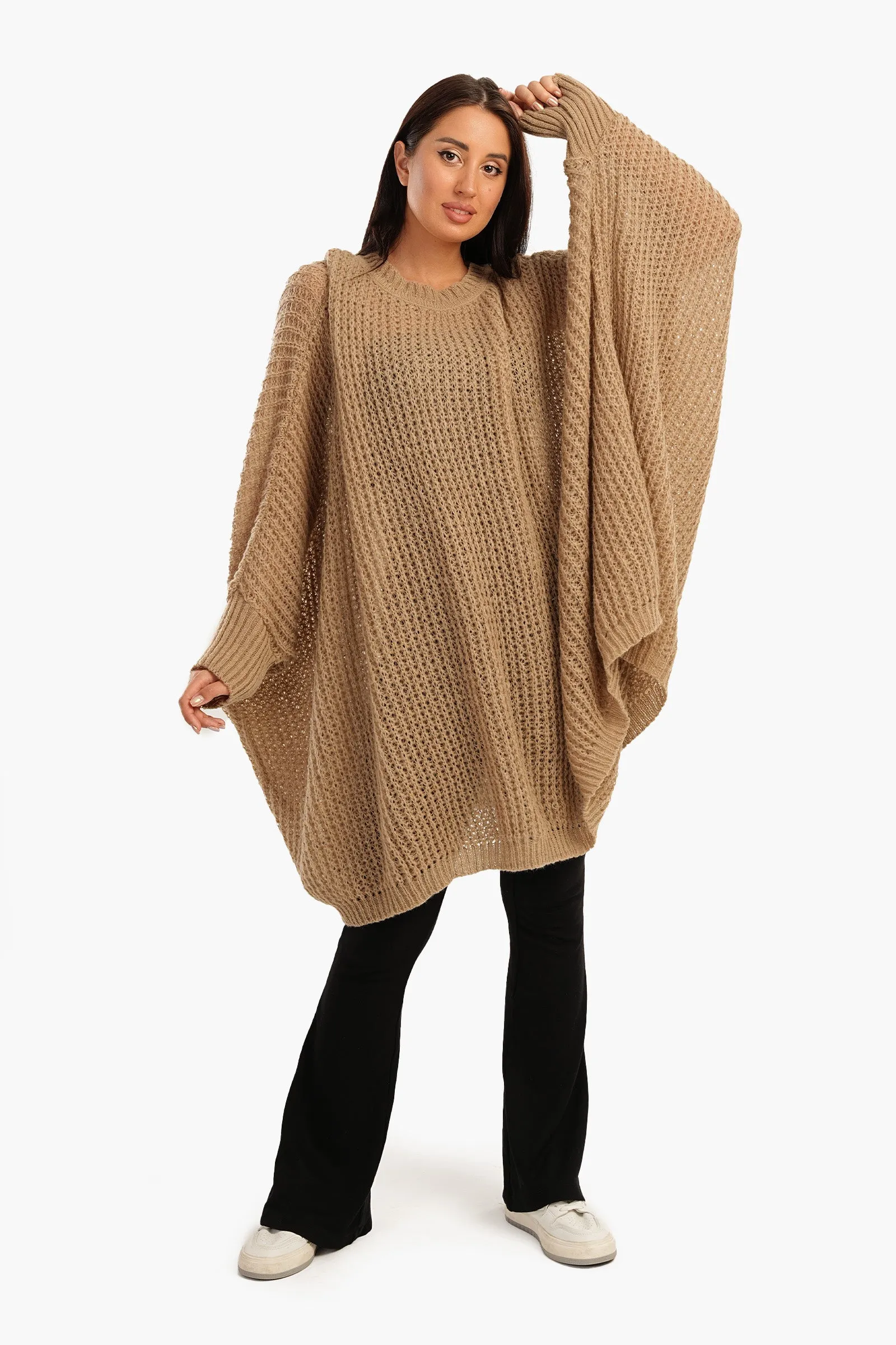 Poncho with Closed Cuffs