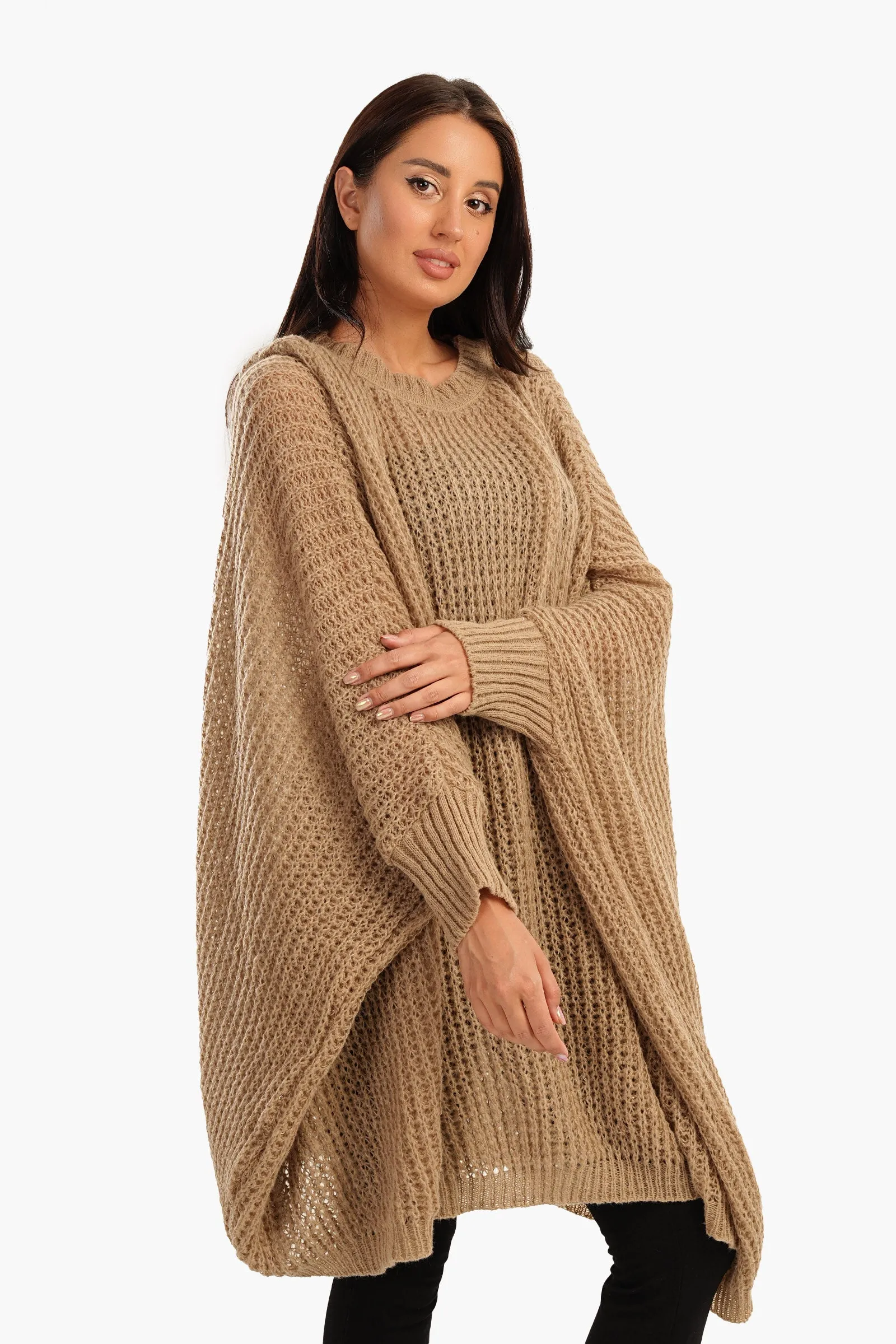 Poncho with Closed Cuffs