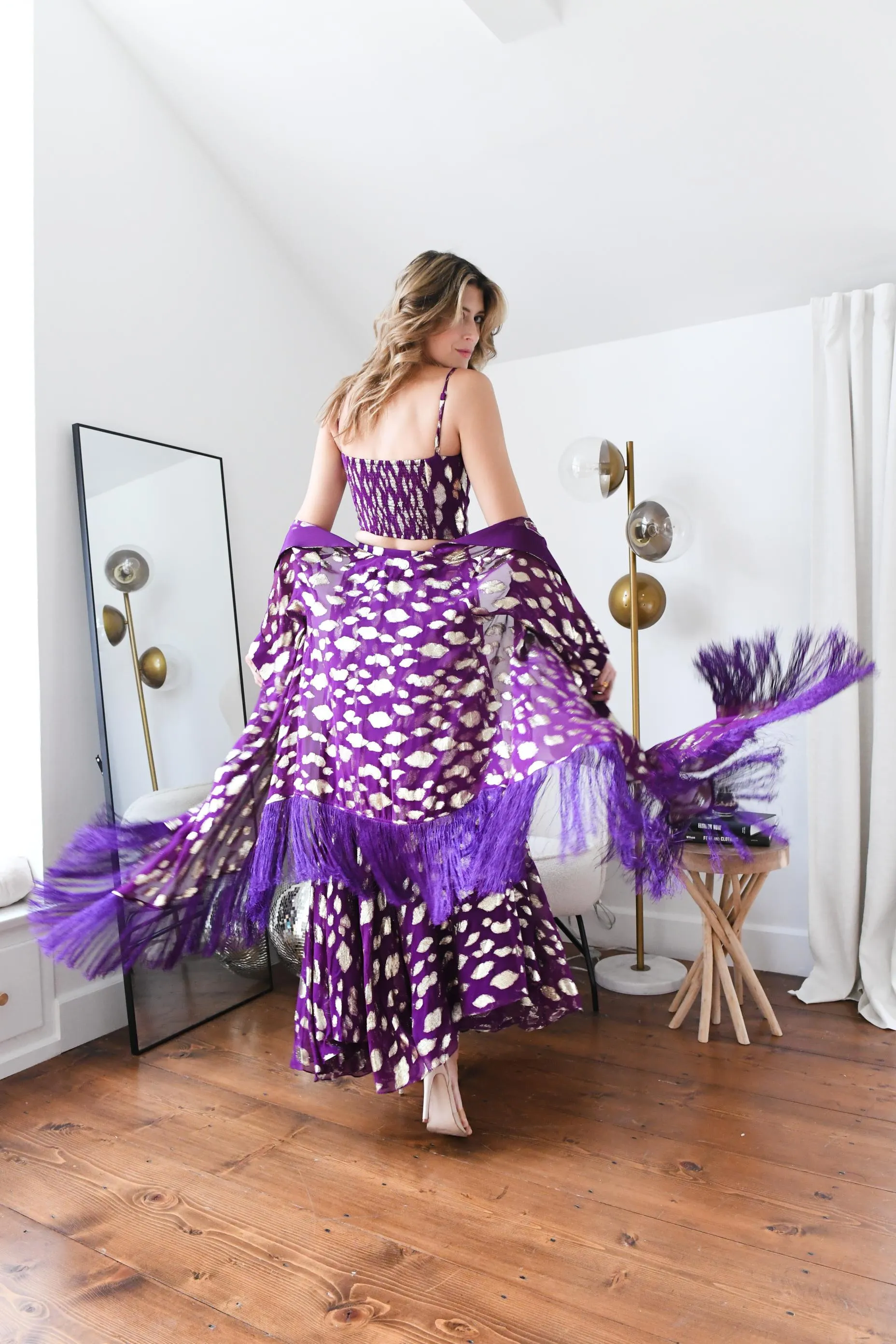 PURPLE FRINGE DUSTER