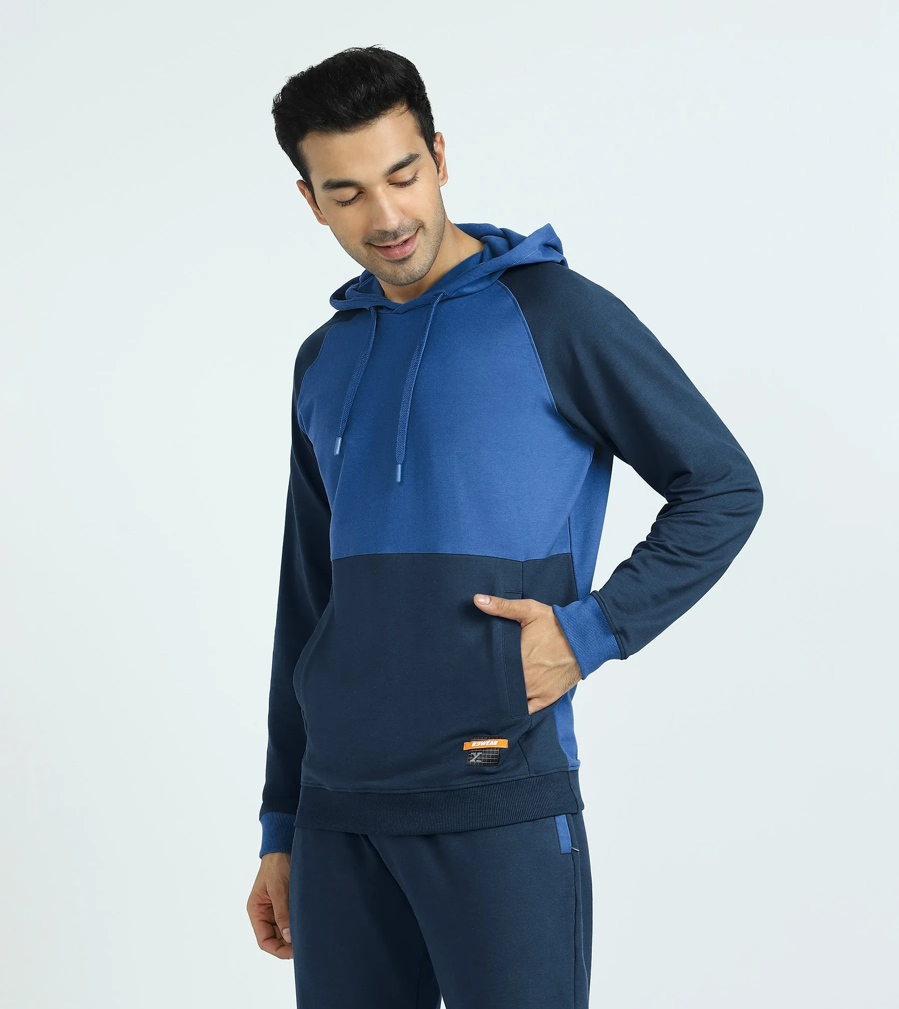 Quest French Terry Cotton Hoodie And Joggers Co-ord Set Atlas Blue