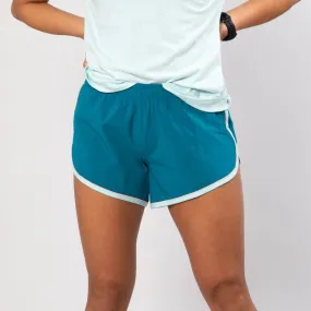 rabbit Repeats 4" Short | Deep Lagoon | Womens