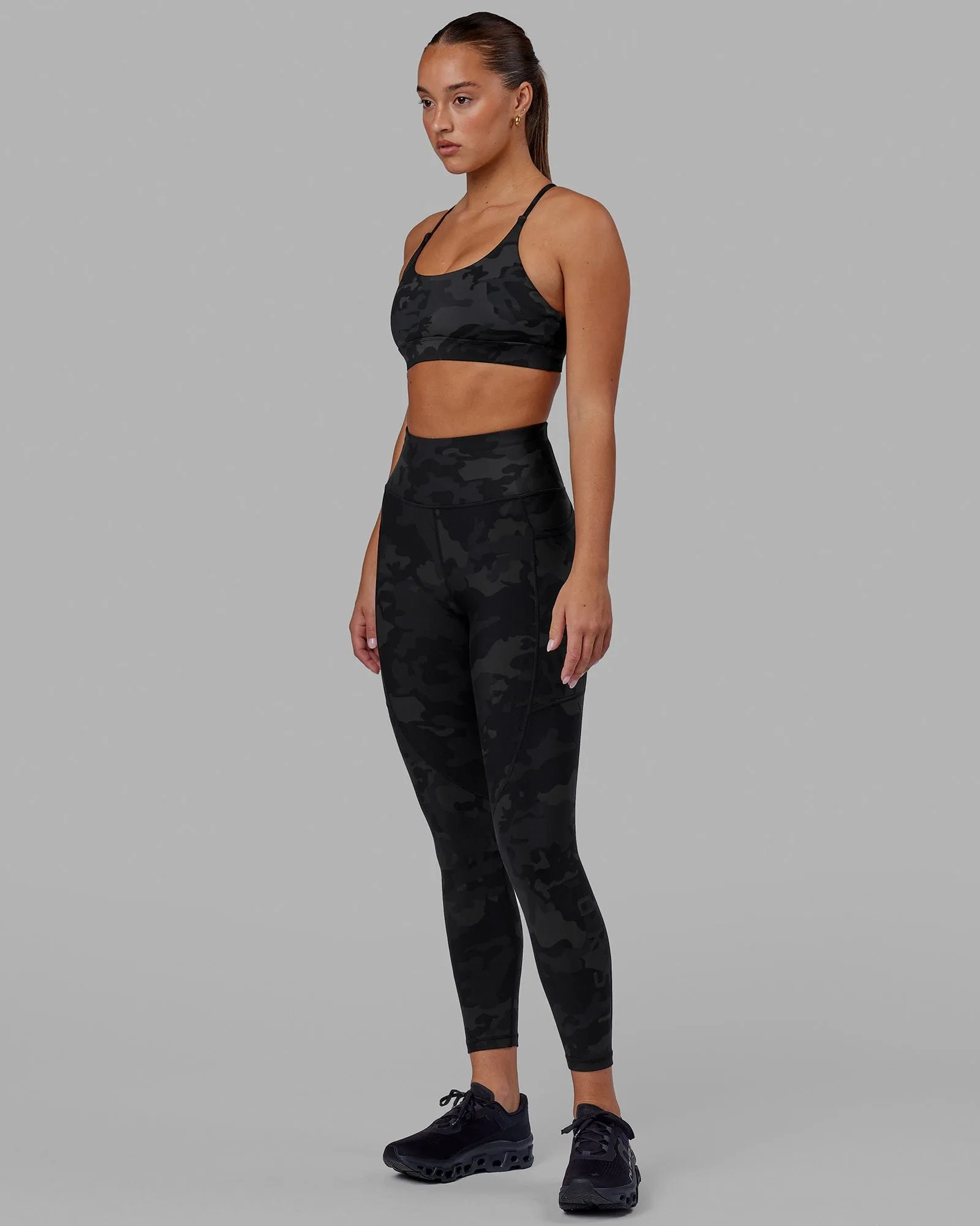 Rep 7/8 Length Leggings - Black Camo