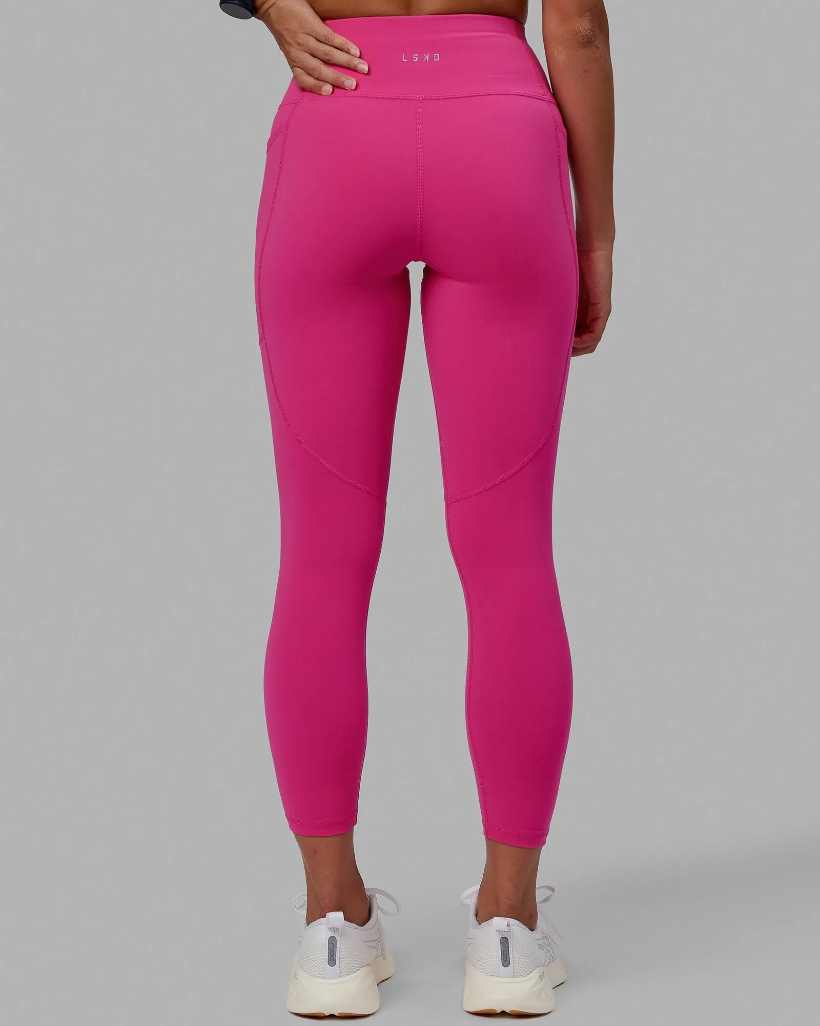 Rep 7/8 Length Leggings - Ultra Pink-White