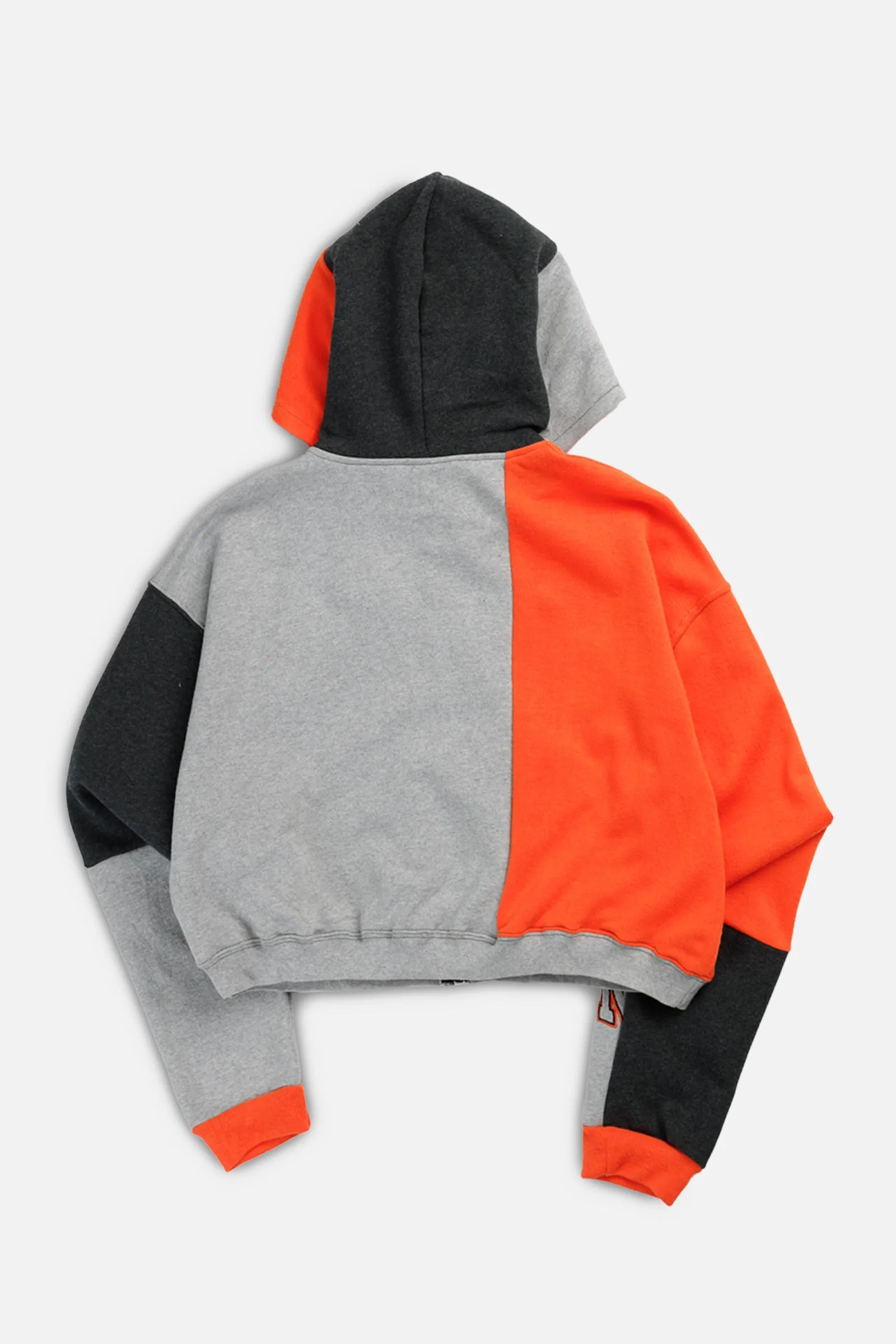 Rework Cleveland Browns NFL Crop Zip Hoodie - L