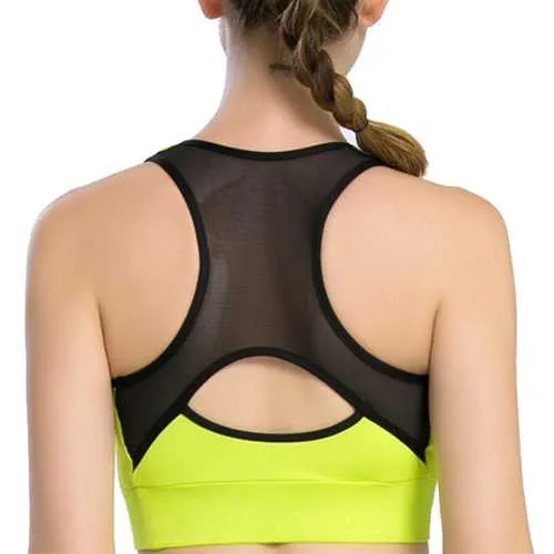 Shockproof Quick Dry Sports Overhead Seamless Wireless Yoga Underwear vest Bra