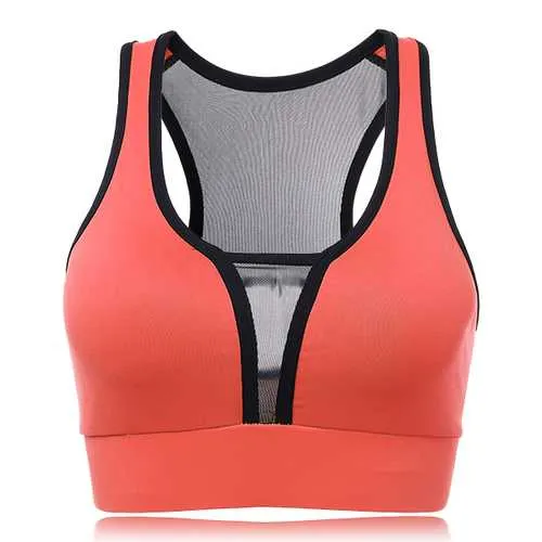 Shockproof Quick Dry Sports Overhead Seamless Wireless Yoga Underwear vest Bra