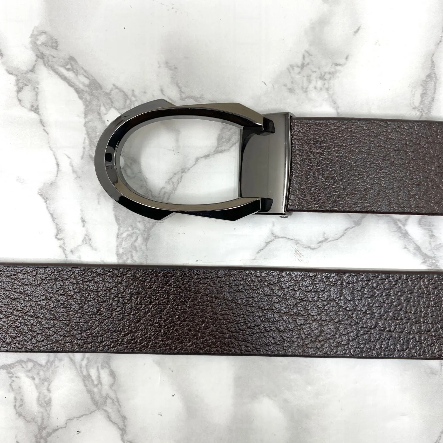 Signature C Logo Leather Belt For Unisex-JonasParamount