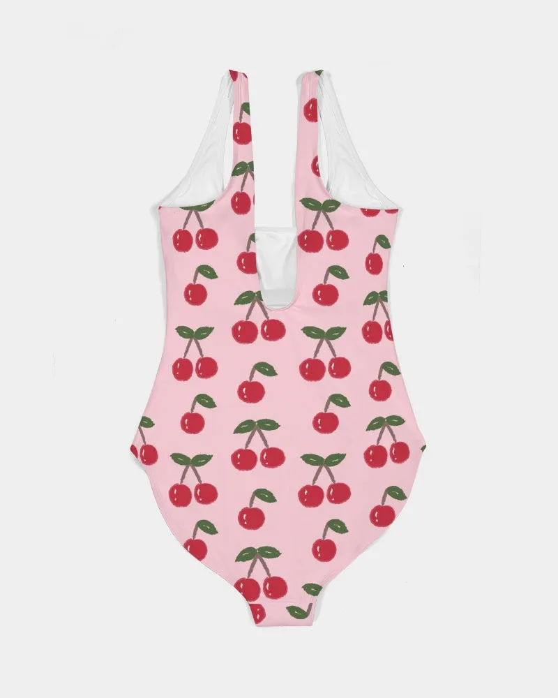 SMF Cherries Feminine One-Piece Swimsuit