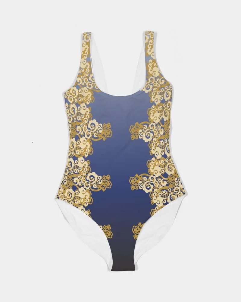 SMF Fortune Clouds Feminine One-Piece Swimsuit