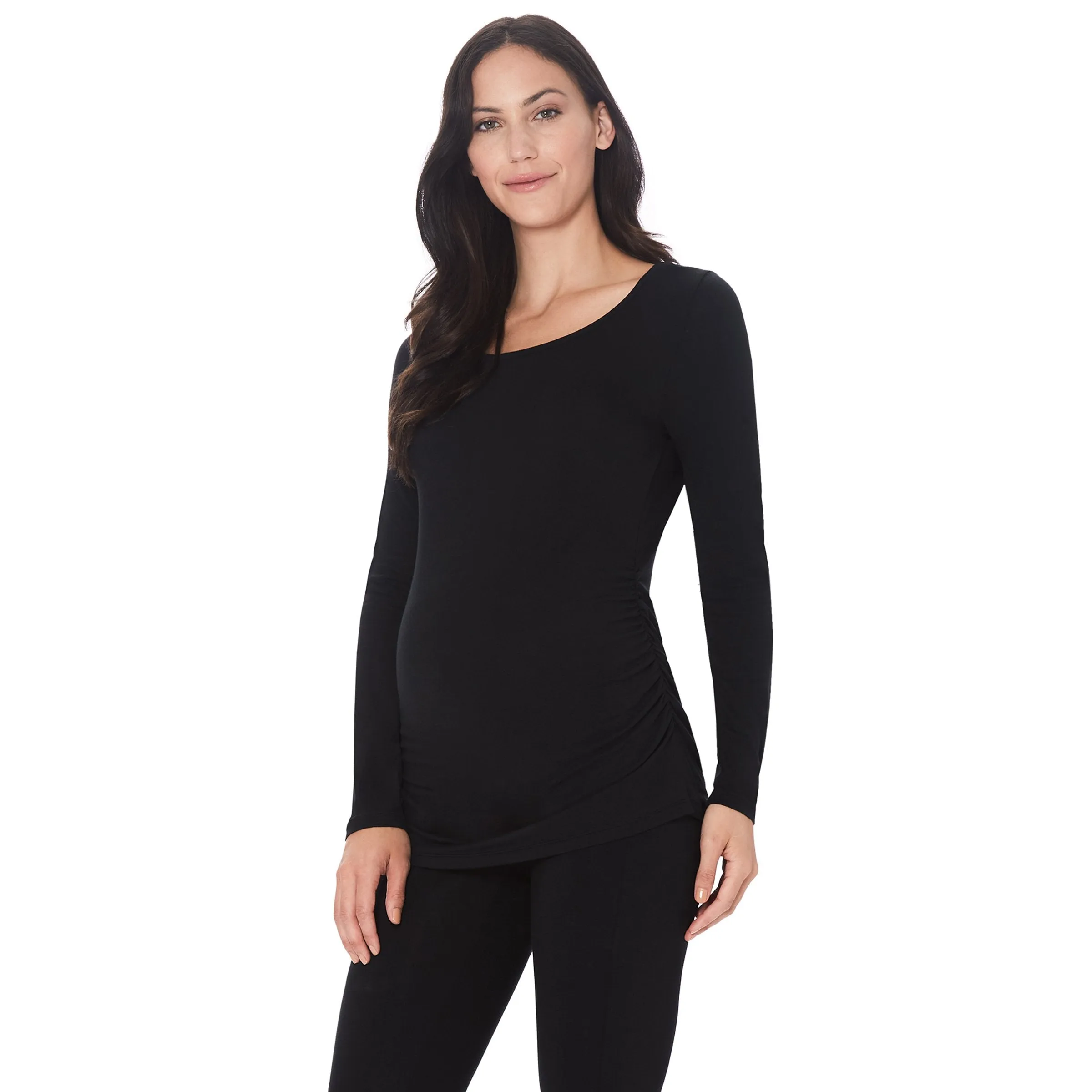 Softwear With Stretch Maternity Ballet Neck Top