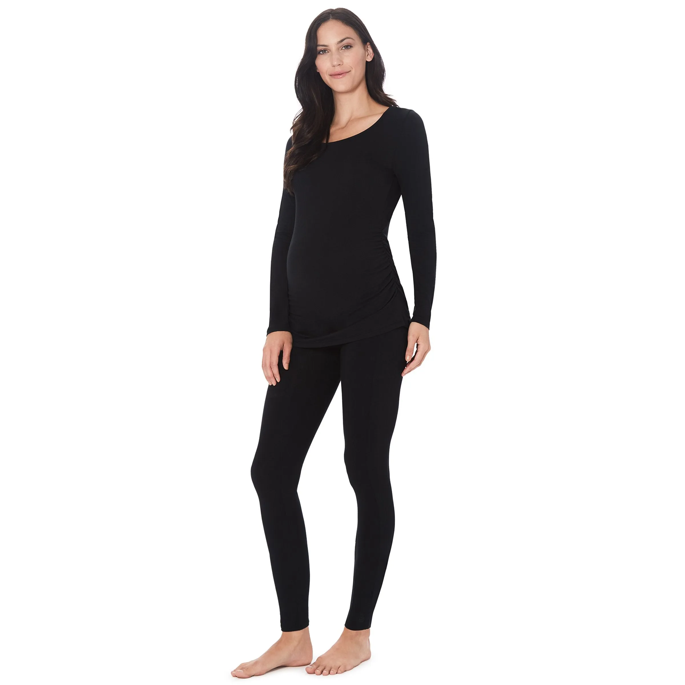 Softwear With Stretch Maternity Ballet Neck Top