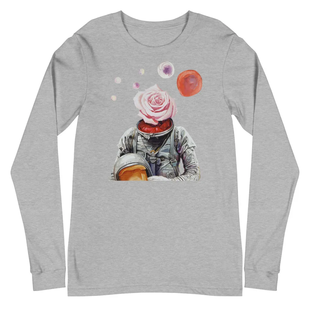 Spaceman Rose Unisex Long Sleeve Tee