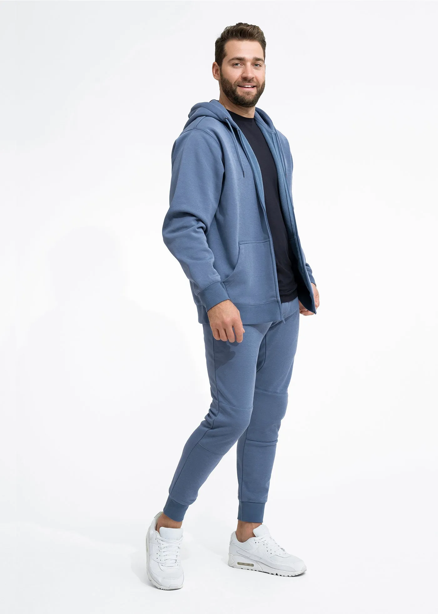 Stretch Fleece Jogger | Medium Blue