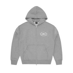 SUPERIOR ROYALE ZIP HOODIE [HEATHER GREY]