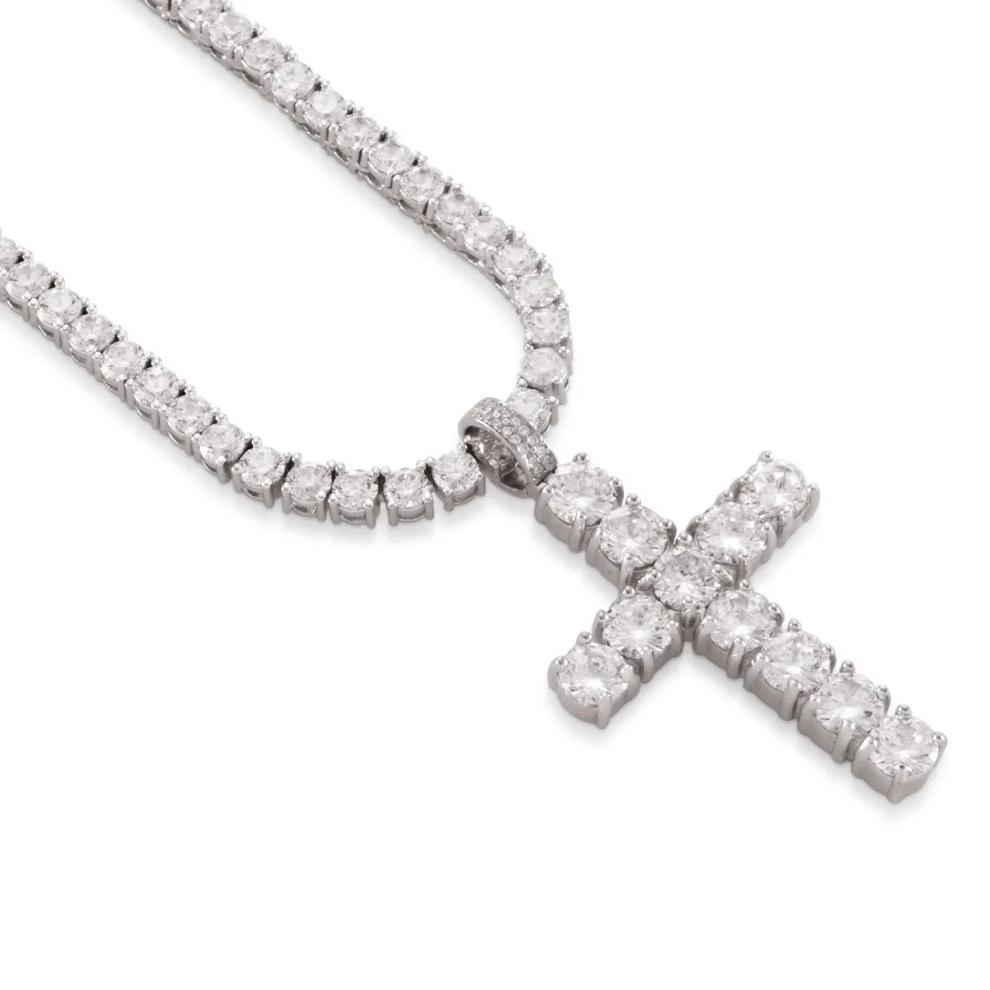 Tennis Cross Necklace