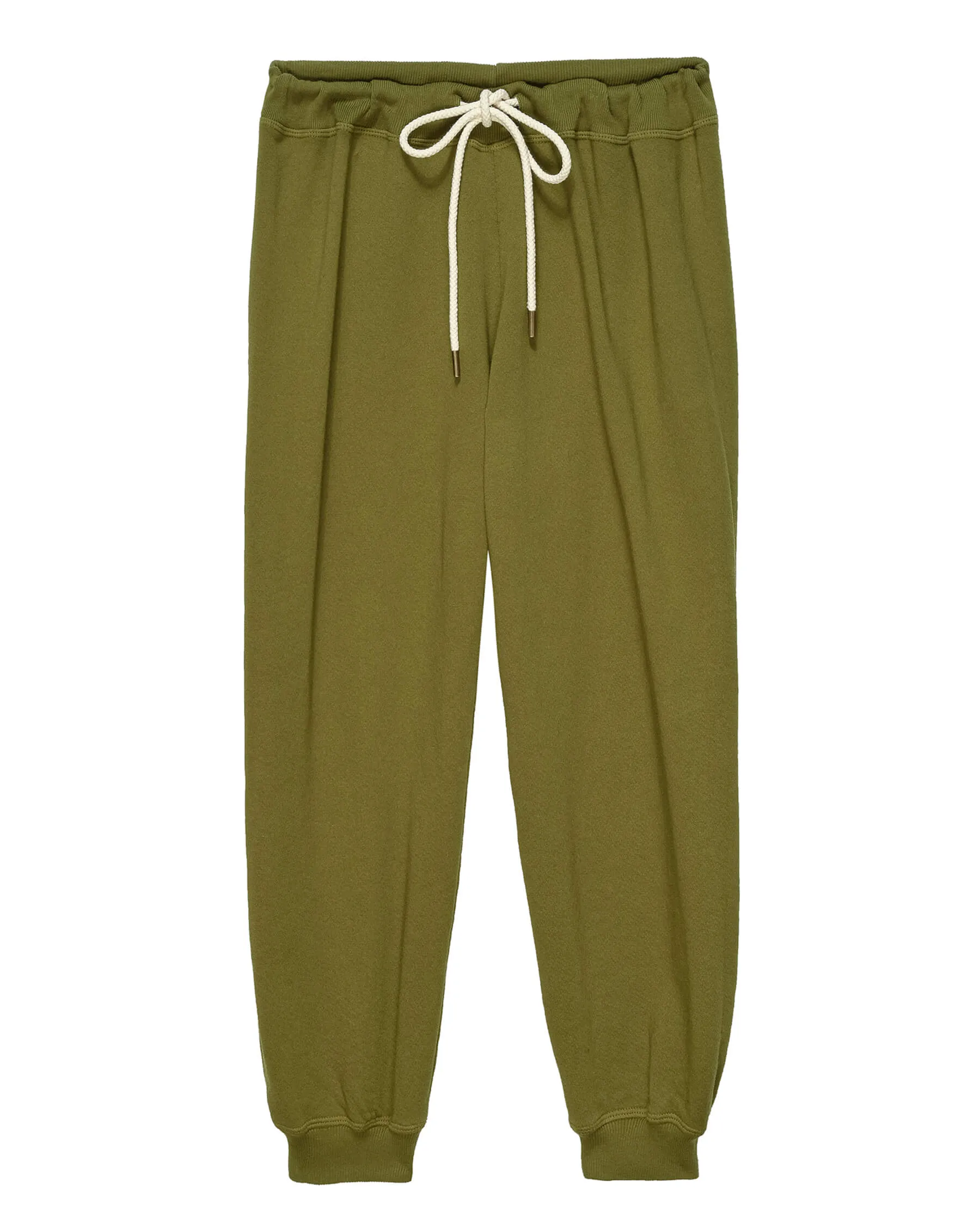 The Cropped Sweatpant. Solid -- Fir Green