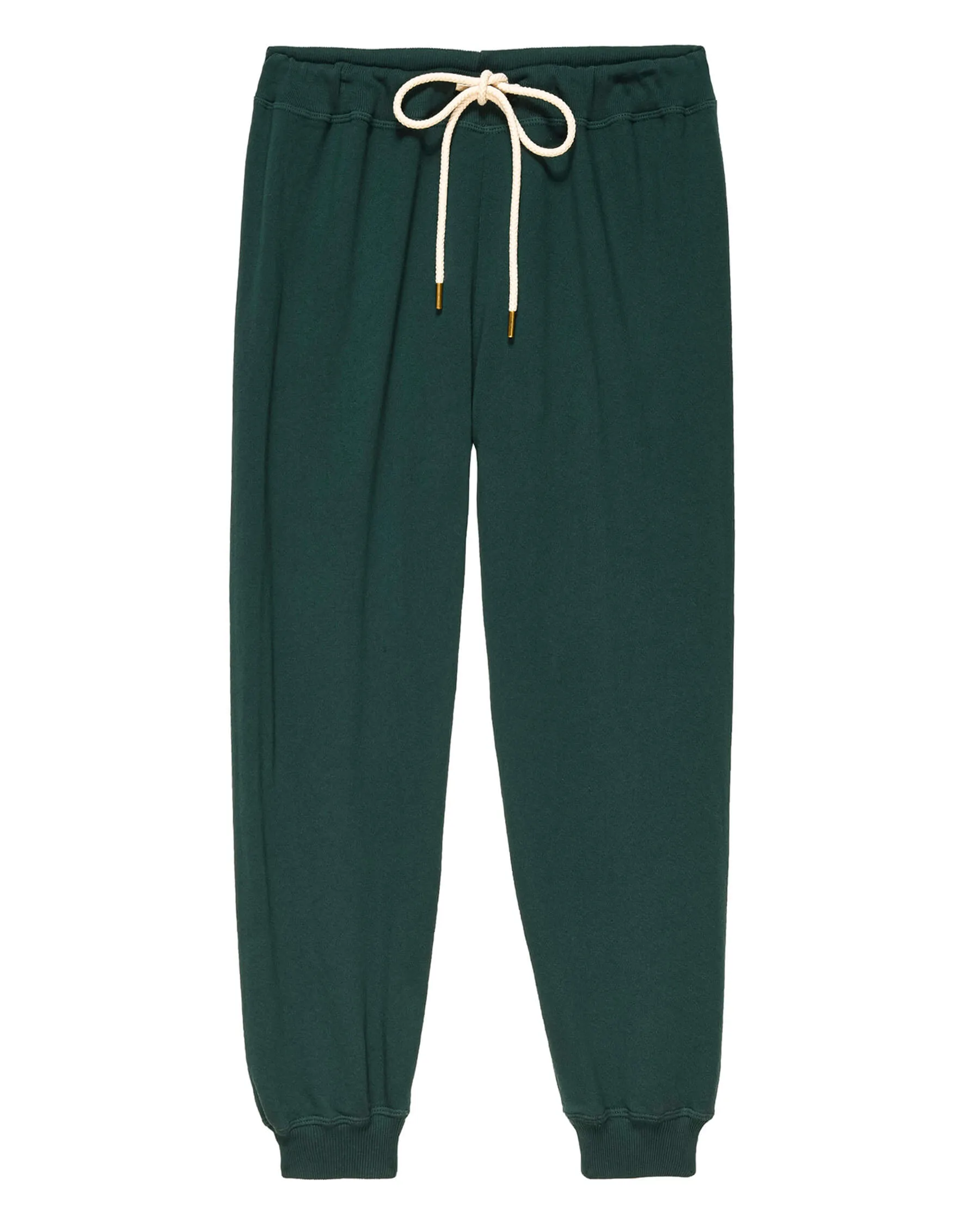 The Cropped Sweatpant. Solid -- Green Grove