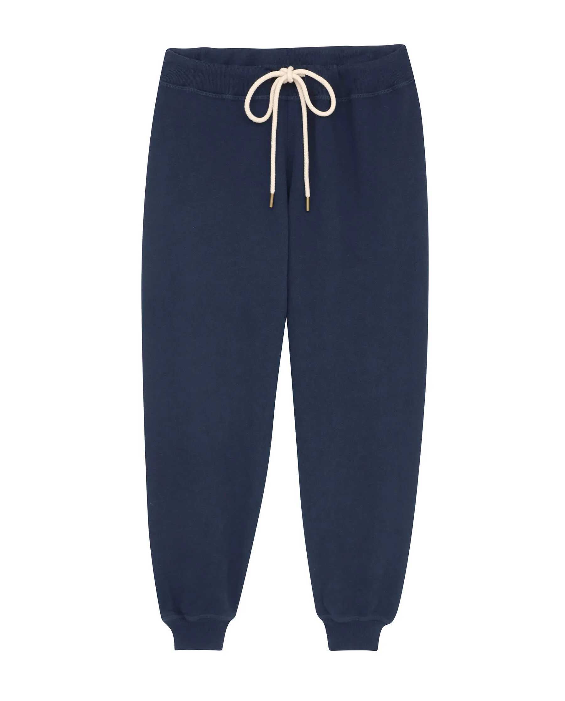 The Cropped Sweatpant. Solid -- True Navy