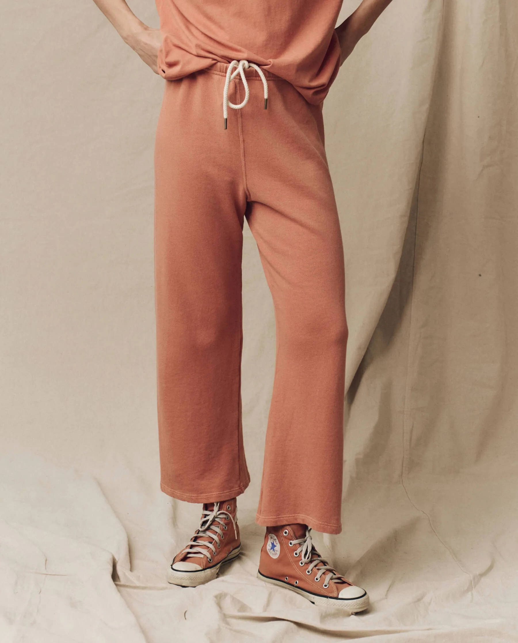 The Lap Sweatpant. Solid -- Sun Dried Orange