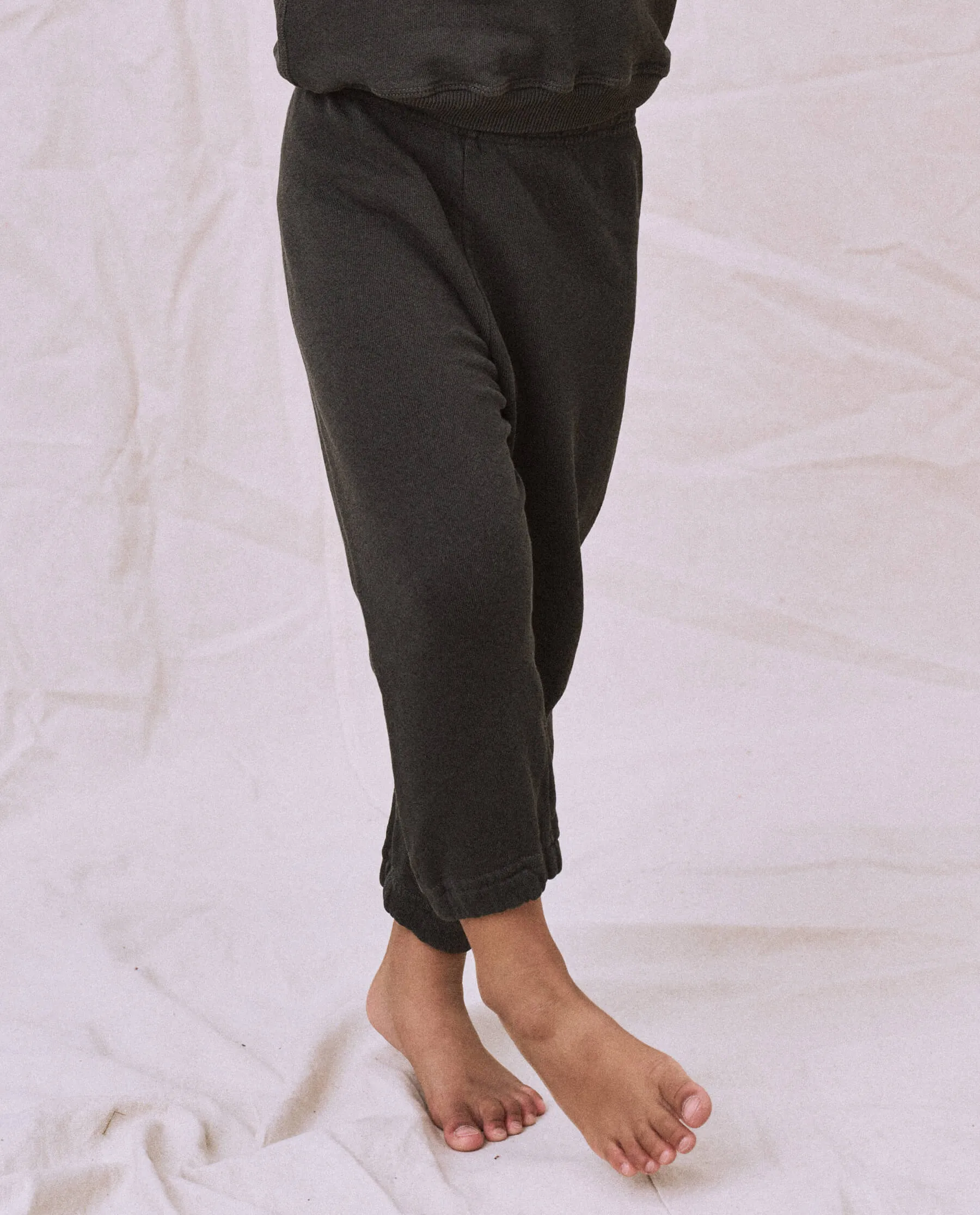 The Little Stadium Sweatpant. Solid -- Washed Black