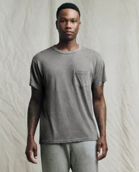 The Men's Pocket Tee. -- Heather Grey