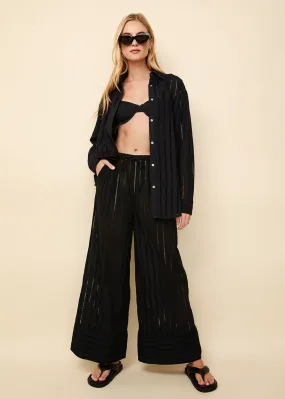 The Rentissa Striped Eyelet Pant