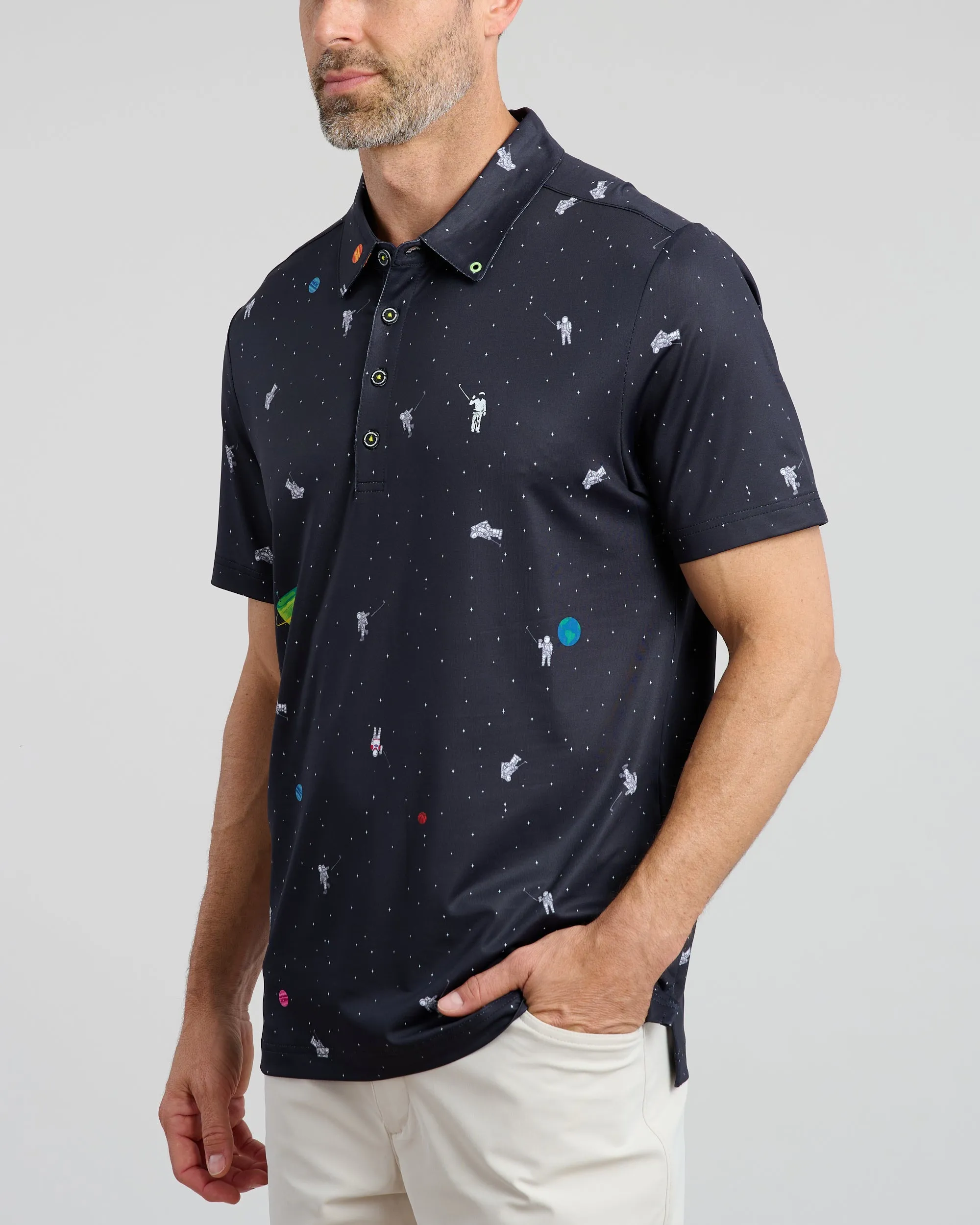 The Right Stuff Men's Polo | Black