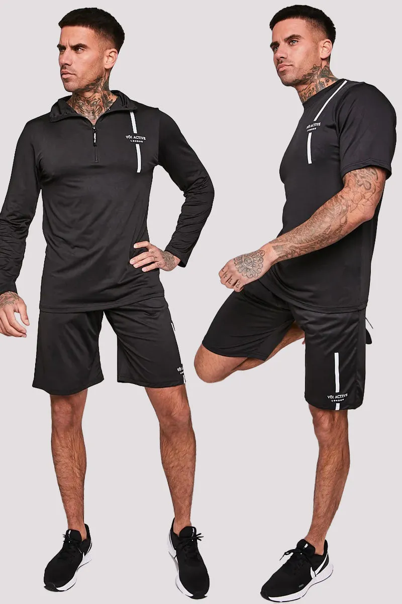 Theydon Bois Triple Set Activewear - Black