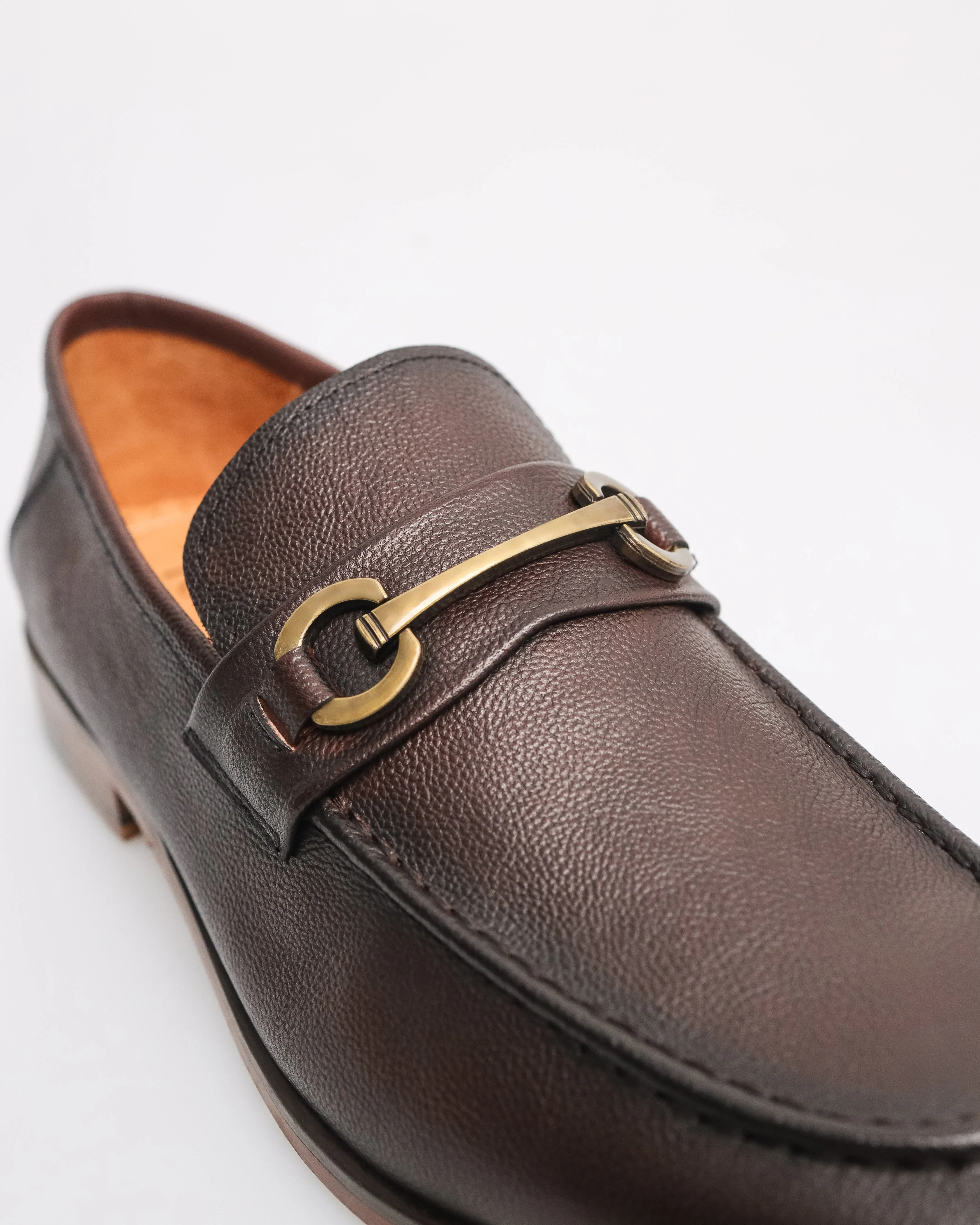 Tomaz F284 Formal Buckle Loafers (Coffee)