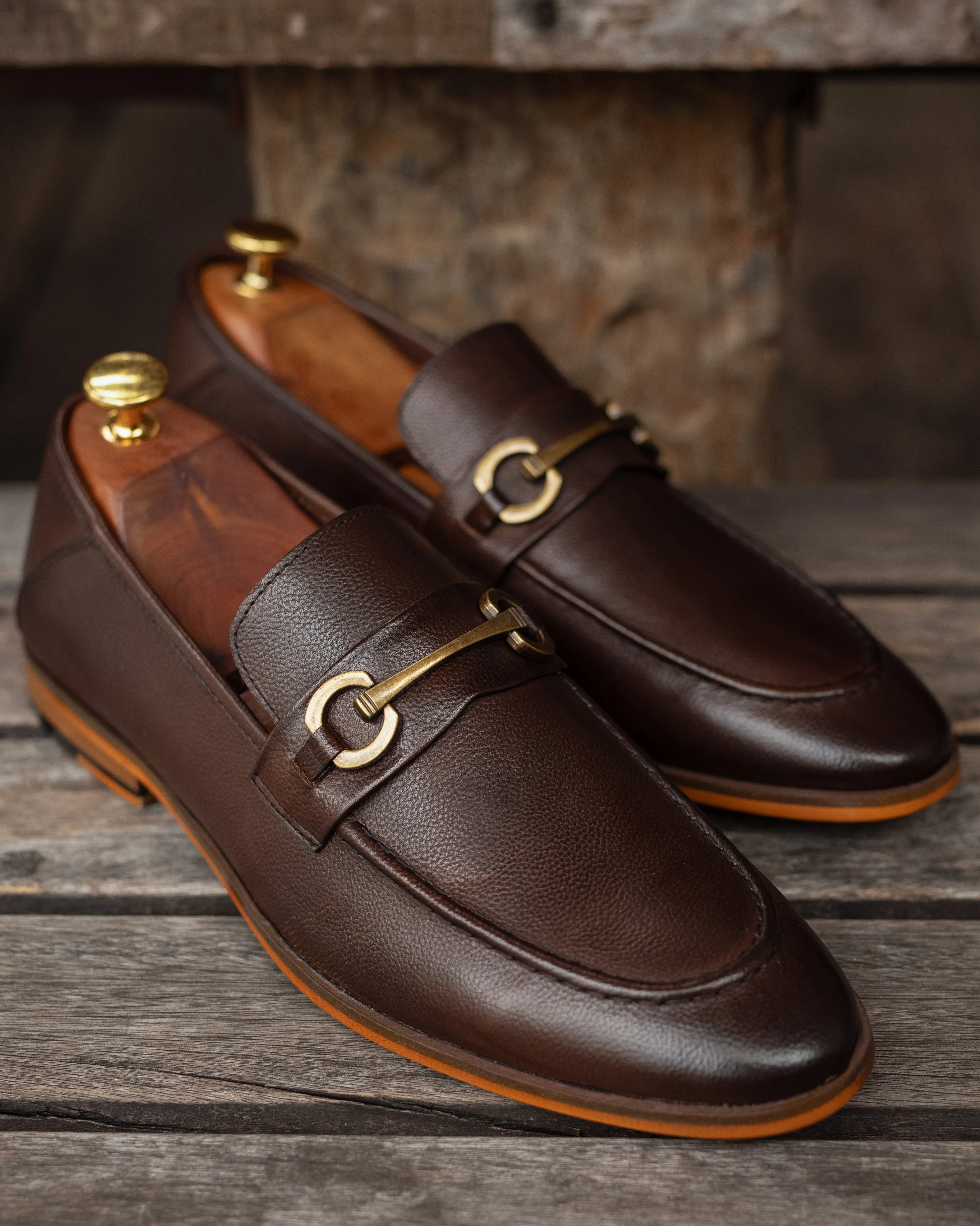 Tomaz F284 Formal Buckle Loafers (Coffee)