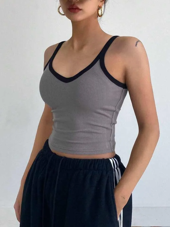 TRIM CROP CAMI TOP