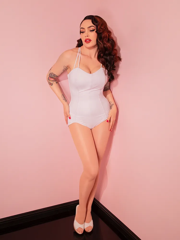 Universal Monsters: CREATURE FROM THE BLACK LAGOON™ Swimsuit in White