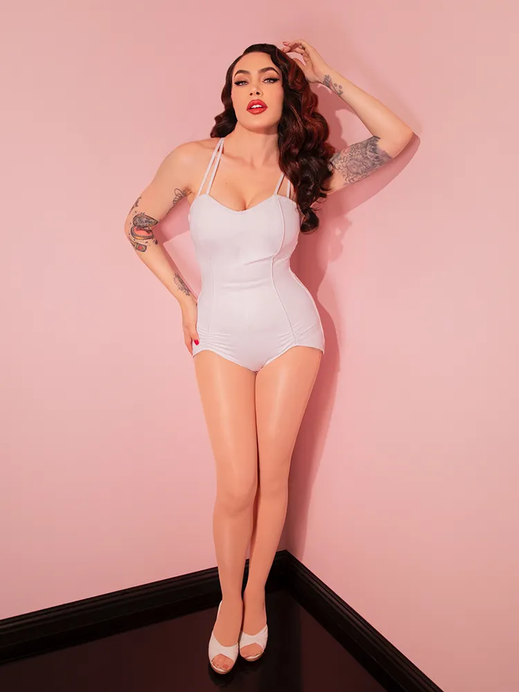 Universal Monsters: CREATURE FROM THE BLACK LAGOON™ Swimsuit in White