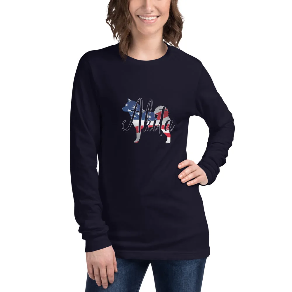 USA Akita Unisex Long Sleeve Tee