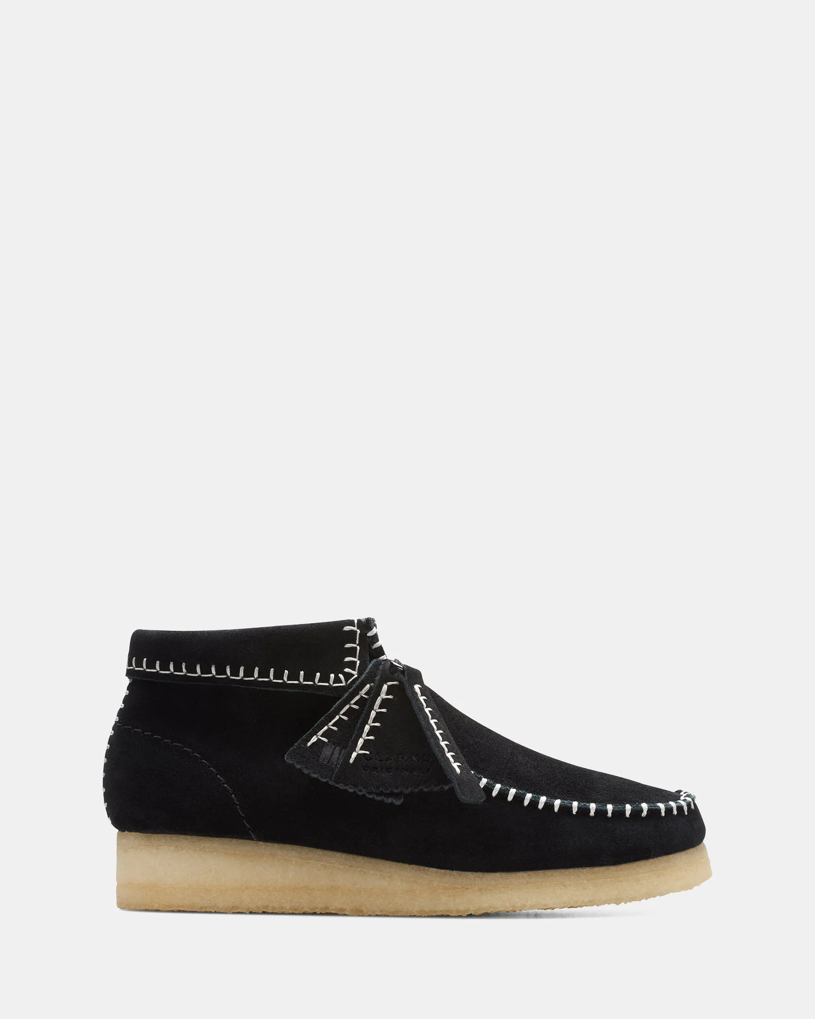 WALLABEE BOOT STITCH Black Suede