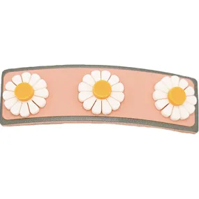 Wide Bar Clip - Flower- Sunset