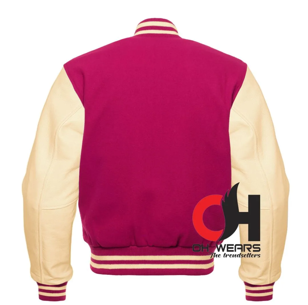 Women Varsity Bomber Jacket With Baggy Sleeves