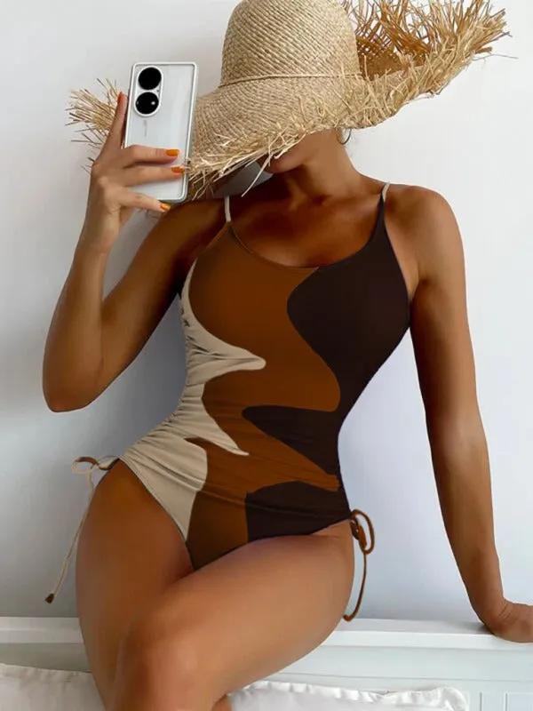 Women's Multi-Coloured One Piece Swimsuit