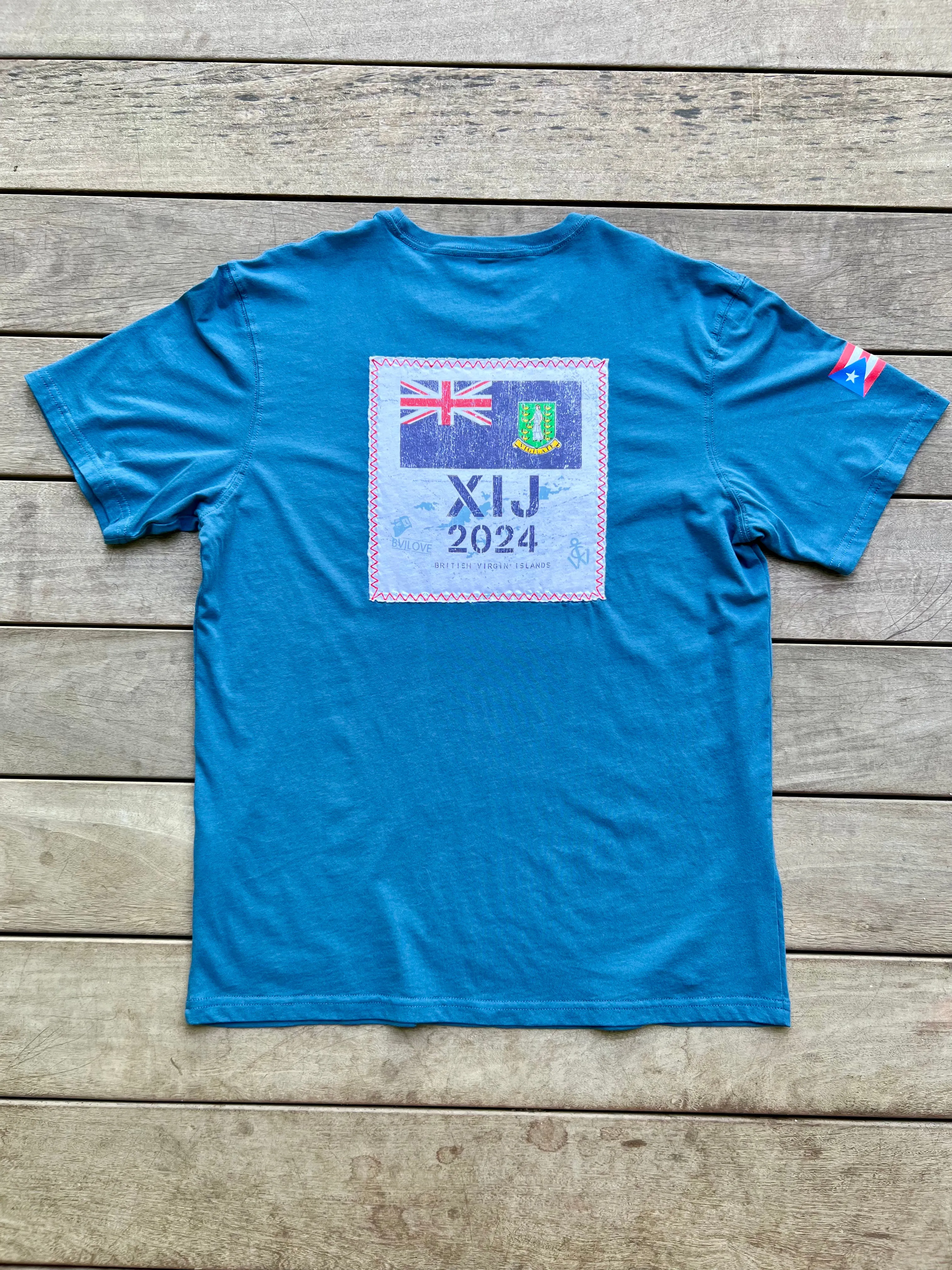 XIJ24 BVI Patch T-Shirt - Deep Sea